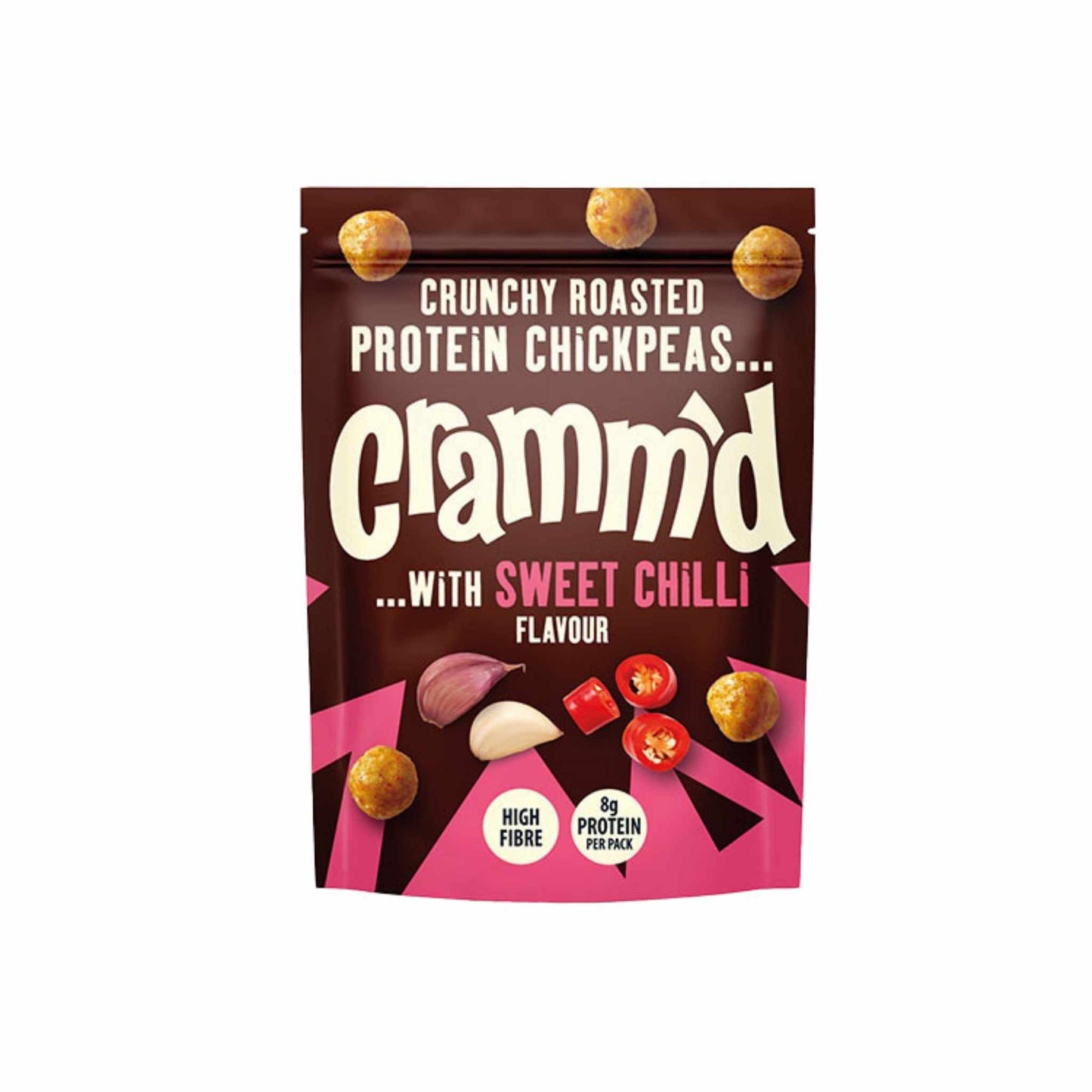 CRAMM'D Crunchy Roasted Protein Chickpeas -Sweet chilli flavour 50g