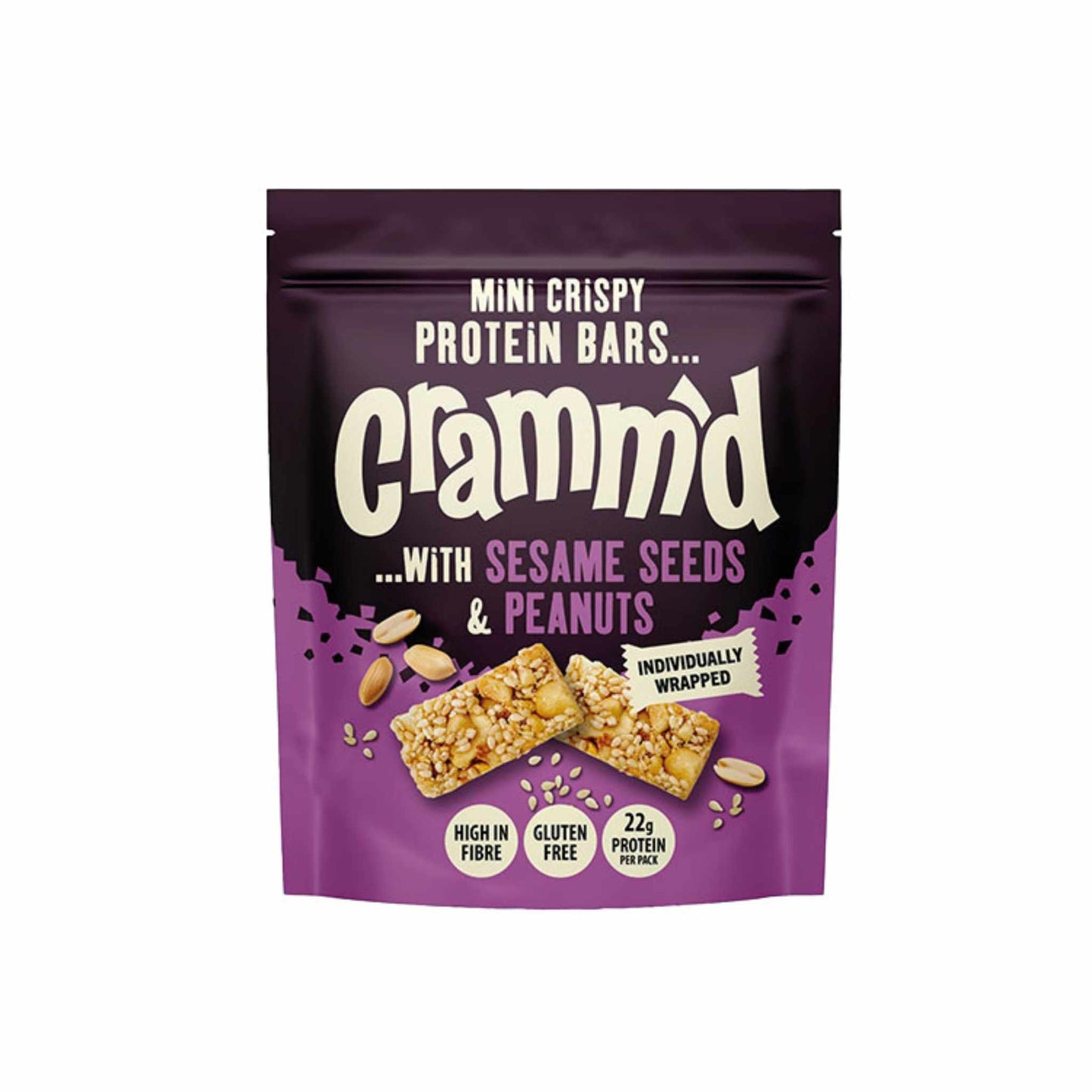 CRAMM'D Protein Bars - Sesame Seeds and Peanuts 110g