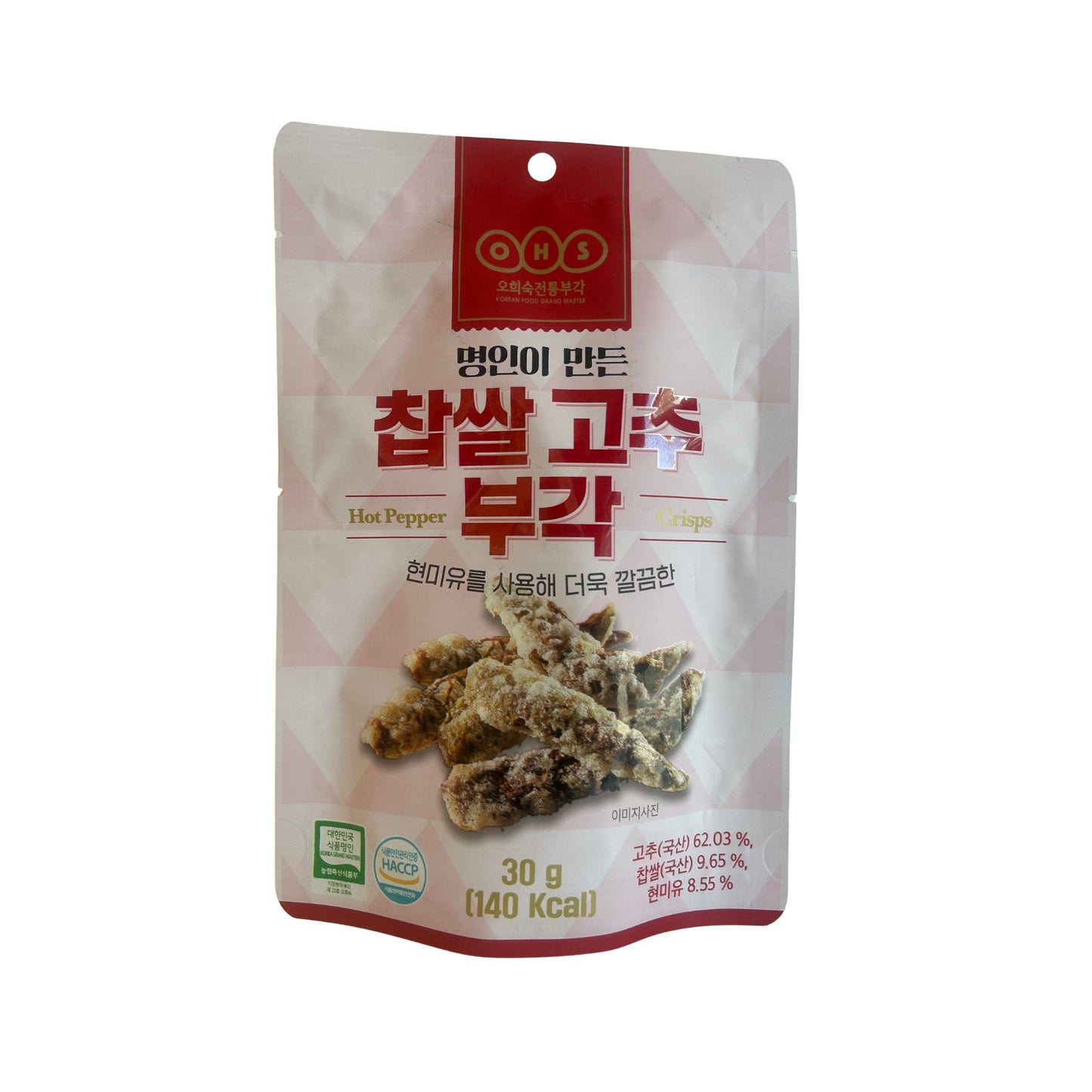 OHS Hot Pepper Crisps 30g Korean Food Grand Master