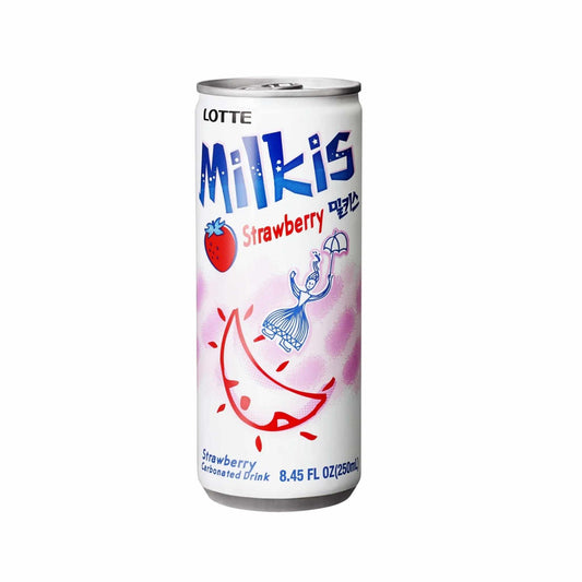 Lotte Strawberry Flavour Cream Soda Drink - 250ml