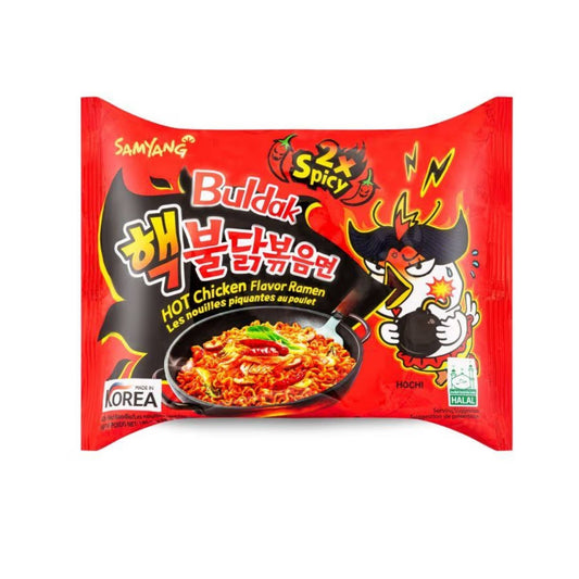 Samyang Buldak Hot Chicken Ramen 2X Spicy Flavour Korea -140g (SINGLE PACK)
