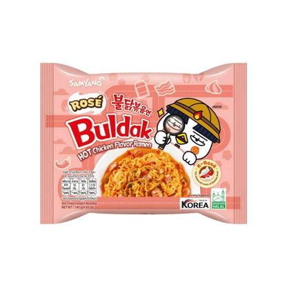 Samyang Buldak Hot Chicken Ramen Rose Flavour Korea- 140g (PACK OF 5)