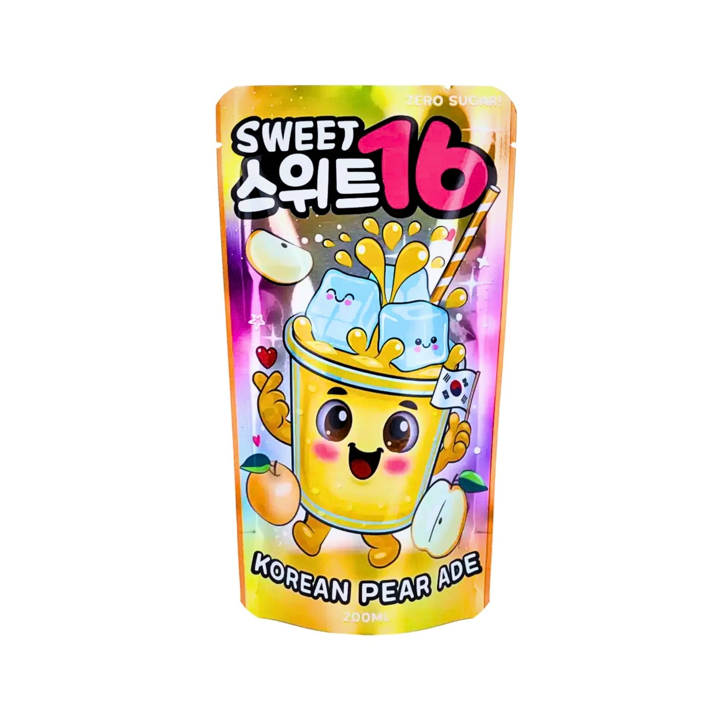 Sweet16 Ade Pear Zero Sugar Flavour Korean 200ml